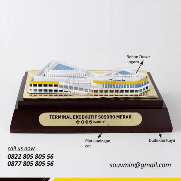 Detail Miniatur Bangunan Terminal Eksekutif Sosoro Merak