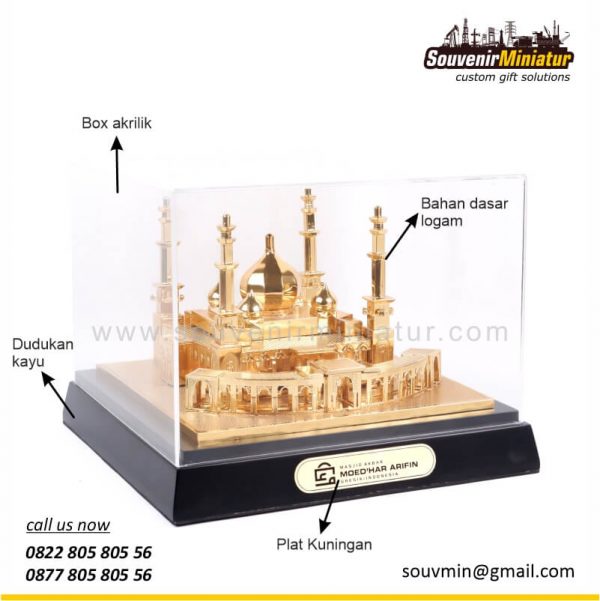 DETAIL2-MB56 Souvenir Miniatur Masjid Akbar Moed'har Arifin