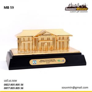 MB59 Souvenir Miniatur Kantor Walikota Balikpapan