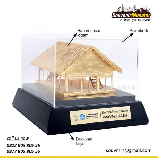 DETAIL2-MB64 Souvenir Miniatur Rumah Krong Bade Aceh