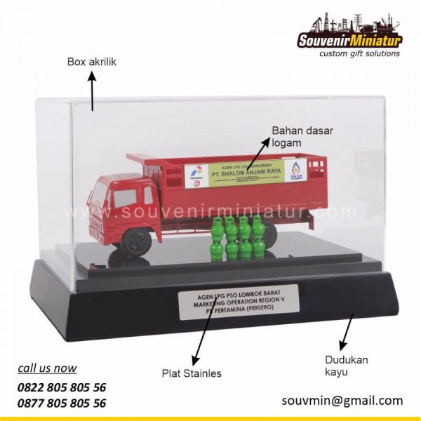 DETAIL2-MK30 Souvenir Miniatur Truk ELPIJI Pertamina