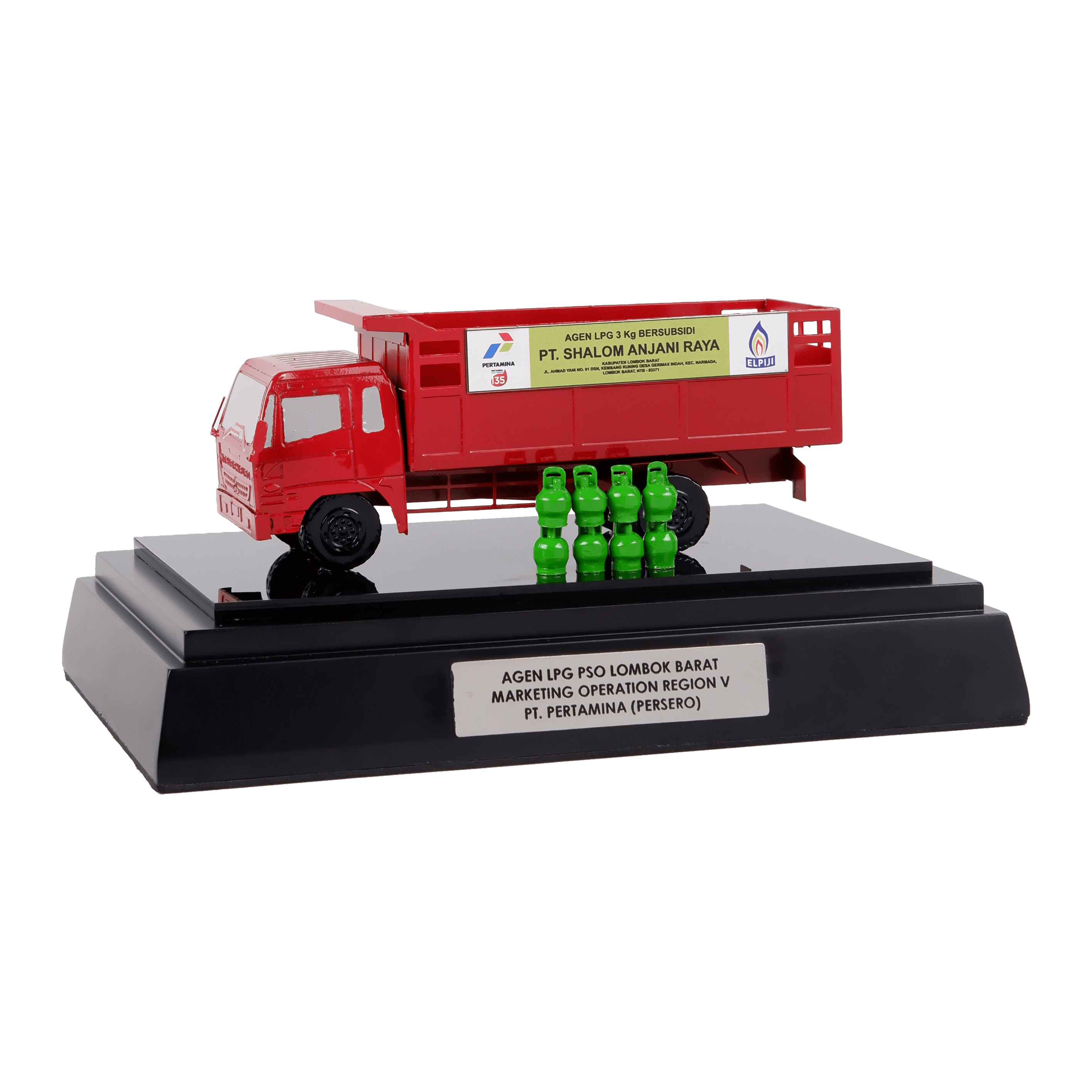 Souvenir Miniatur Truk LPG (1)