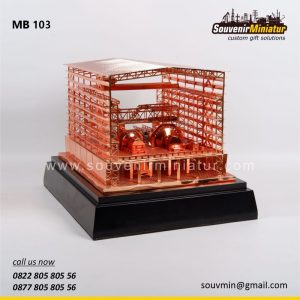 Miniatur Bangunan Slag Concentrator PT MMA Yogyakarta