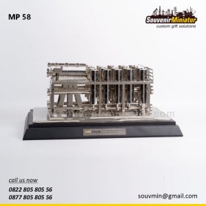 MP58 Souvenir Miniatur Pertambangan Cynara Acid Gas Removal Membrane Systems Kota Minyak