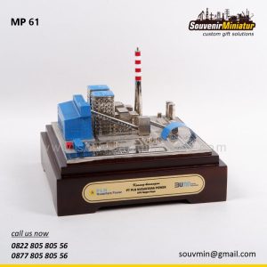 MP61 Souvenir Miniatur Pertambangan PLTU Kenang-kenangan PT PLN Nusantara Power UPK Nagan Raya