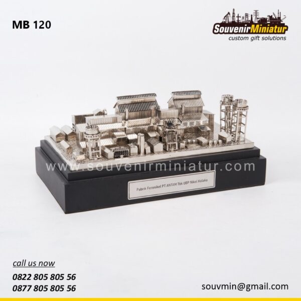 MB120 Souvenir Miniatur Pabrik Feronikel PT Antam Tbk UBP Nikel Kolaka