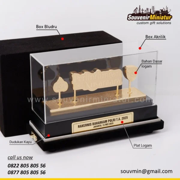 DETAIL2-MC44 Miniatur Logo Perlindungan Nusantara