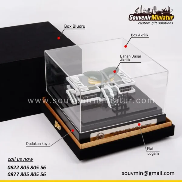 DETAIL2-MB130 Miniatur Gedung MPR RI