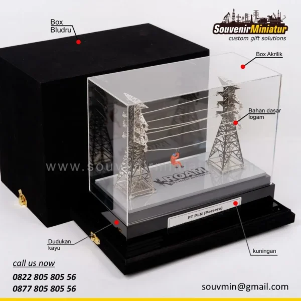 DETAIL2-MT45 Miniatur Tower PLN Kalimantan