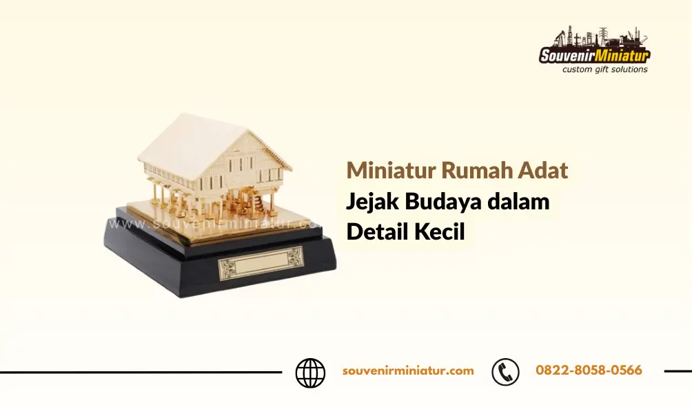 Miniatur Rumah Adat Jejak Budaya - SouvenirMiniatur
