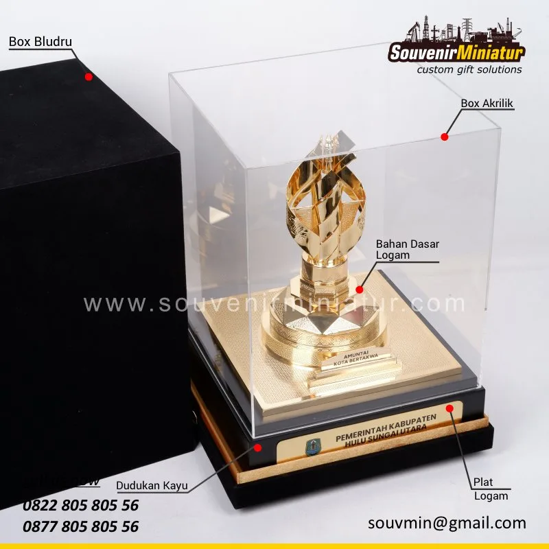 Miniatur Tugu Sholawat Pemkab Hulu Sungai Utara 3 DETAIL2-MB136 Miniatur Tugu Sholawat