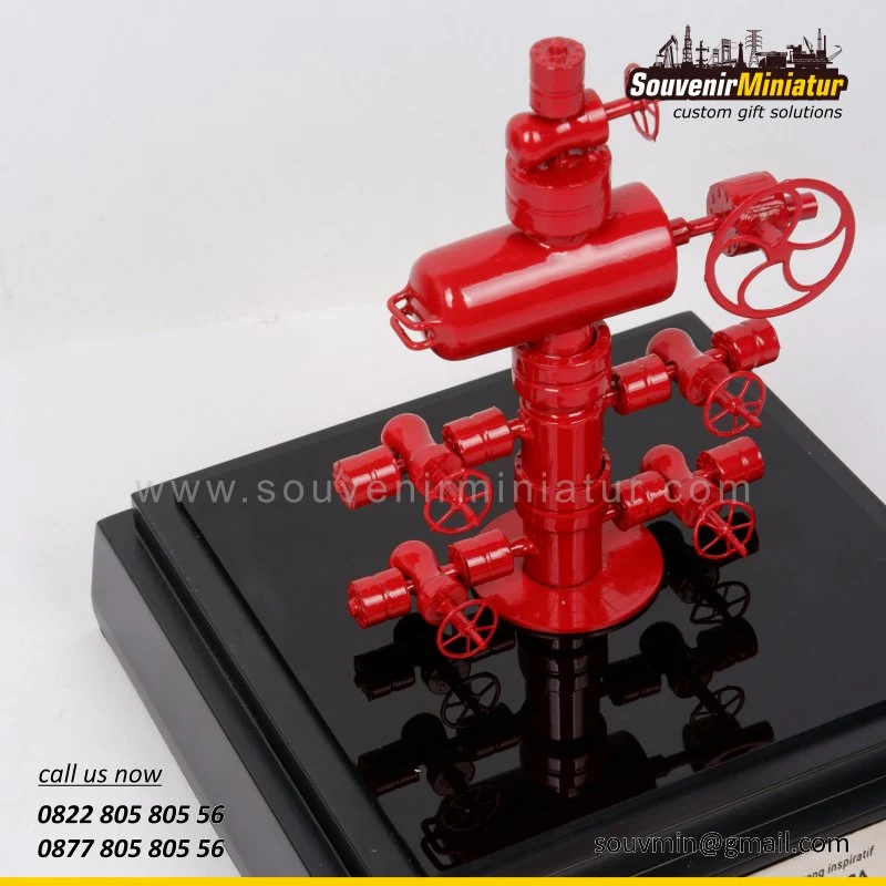 Miniatur Wellhead Pertamina Sanga Sanga Zona 9 2 DETAIL-MP124 Miniatur Zona 9 Pertamina Sanga Sanga