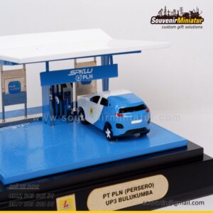 Souvenir Miniatur 28 Miniatur SPKLU PLN Mobile PT PLN UP