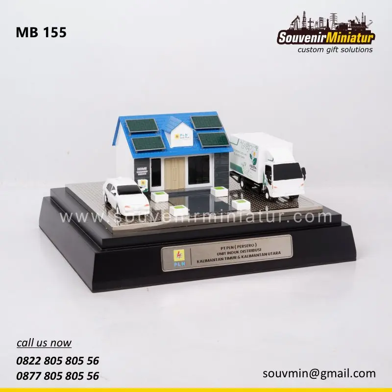 Miniatur Bangunan Home Charging Service PT PLN 1 MB155 Miniatur Bangunan Home Charging Service