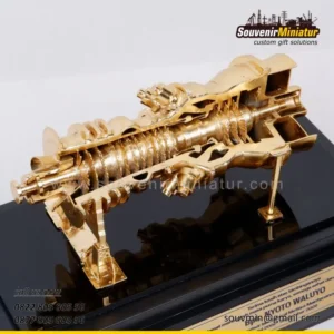 Souvenir Miniatur 20 Miniatur Turbin Pertamina Hulu Sang