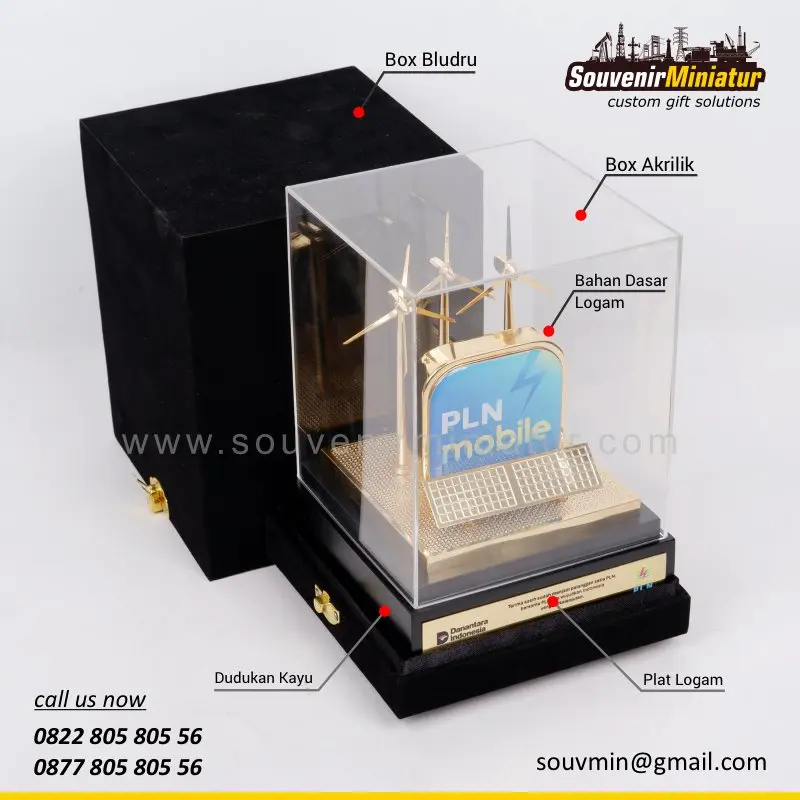 Miniatur Panel dan Turbin PLN UP3 Tanah Bumbu 3 DETAIL2-MC55 Miniatur Panel Turbin PLN