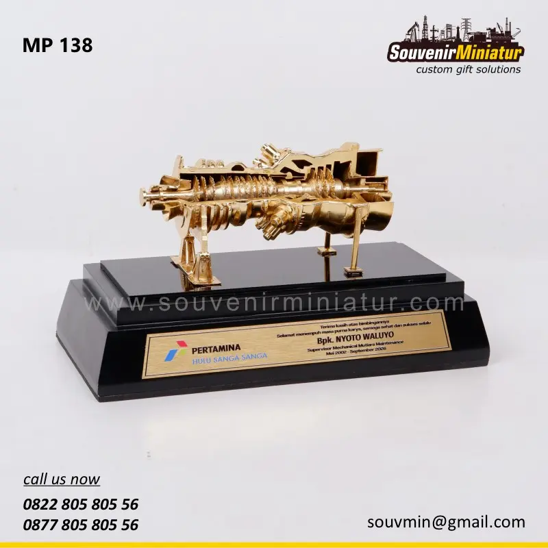 Miniatur Turbin Pertamina Hulu Sanga Sanga 1 MP138 Miniatur Turbin Pertamina Sanga Sanga