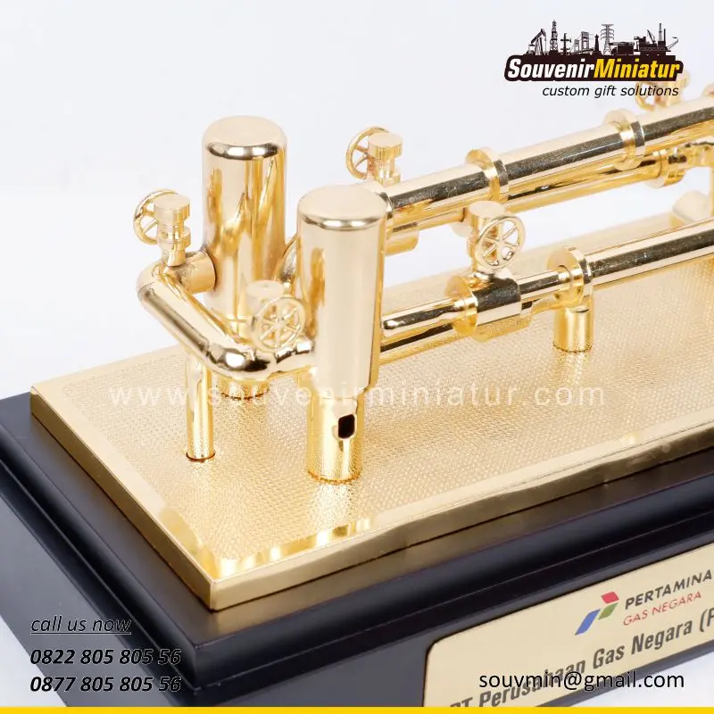 Miniatur Pipa PT Perusahaan Gas Negara 2 DETAIL-MC58 Miniatur Perusahaan Gas Negara