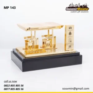 Souvenir Miniatur 15 Miniatur SPBU Pertamina Operation S